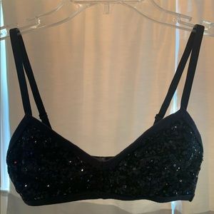 Navy Sequin Bralette